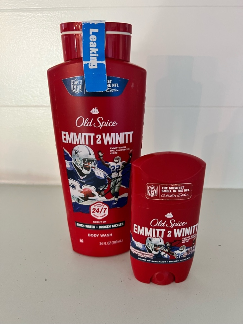 New: Cowboys Emmitt 2 Winitt Old Spice Body Wash & Deodorant-Emmitt Smith #22